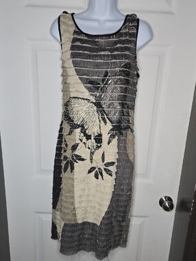 Ruffled Butterfly Print Dress Frank Lyman 12